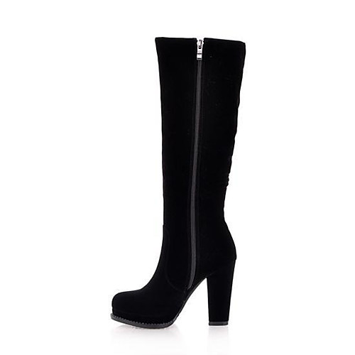 Women's Boots Block Heel Boots Chunky Heel Round Toe Knee High Boots Casual Basic Daily Walking Shoes Suede Solid Colored Black
Women's Boots Block Heel Boots Chunky Heel Round Toe Knee High Boots Casual Basic Daily Walking Shoes Suede Solid Colored Black