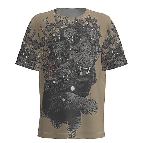 Men's T shirt 3D Print Graphic 3D Animal Short Sleeve Daily Tops Basic Army Green
Men's T shirt 3D Print Graphic 3D Animal Short Sleeve Daily Tops Basic Army Green