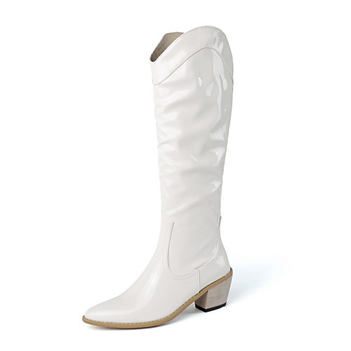 Women's Boots Chunky Heel Pointed Toe Knee High Boots Basic Casual Daily Walking Shoes PU Solid Colored Black / Red White Black
Women's Boots Chunky Heel Pointed Toe Knee High Boots Basic Casual Daily Walking Shoes PU Solid Colored Black / Red White Black