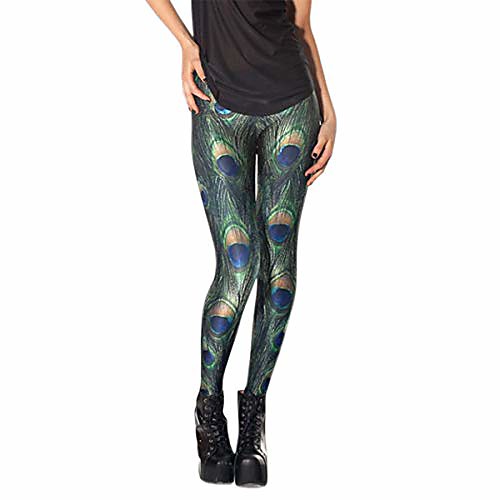 women fashion peacock feather pattern leggings elestic high waisted pants for fitness workout yoga
women fashion peacock feather pattern leggings elestic high waisted pants for fitness workout yoga