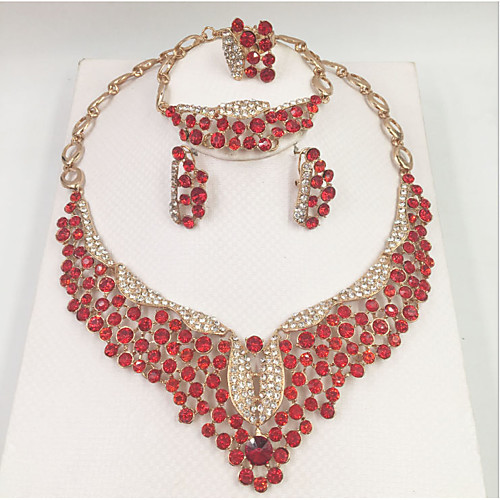 Women's Clear Synthetic Diamond Bridal Jewelry Sets Simple Basic Elegant Earrings Jewelry Rainbow / bright red / Rainbow For Wedding Engagement 1 set
Women's Clear Synthetic Diamond Bridal Jewelry Sets Simple Basic Elegant Earrings Jewelry Rainbow / bright red / Rainbow For Wedding Engagement 1 set