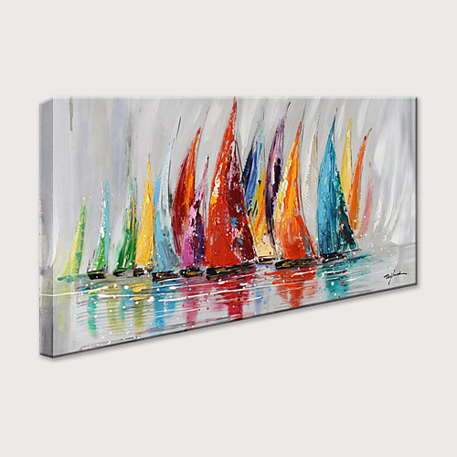 Oil Painting Hand Painted Horizontal Abstract Landscape Modern Rolled Canvas (No Frame)
Oil Painting Hand Painted Horizontal Abstract Landscape Modern Rolled Canvas (No Frame)