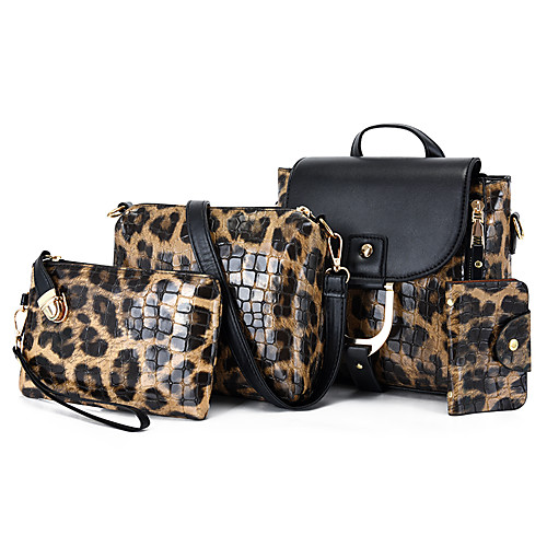 Women's Bags PU Leather Leather Bag Set 4 Pieces Purse Set Buttons Zipper Daily Outdoor Bag Sets 2021 Handbags Dark Brown Black Purple Brown
Women's Bags PU Leather Leather Bag Set 4 Pieces Purse Set Buttons Zipper Daily Outdoor Bag Sets 2021 Handbags Dark Brown Black Purple Brown
