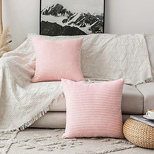 decorative pillow covers for couch throw pillow covers sofa bench, set of 2, 18x18 inches, 45cm, pastel pink
decorative pillow covers for couch throw pillow covers sofa bench, set of 2, 18x18 inches, 45cm, pastel pink
