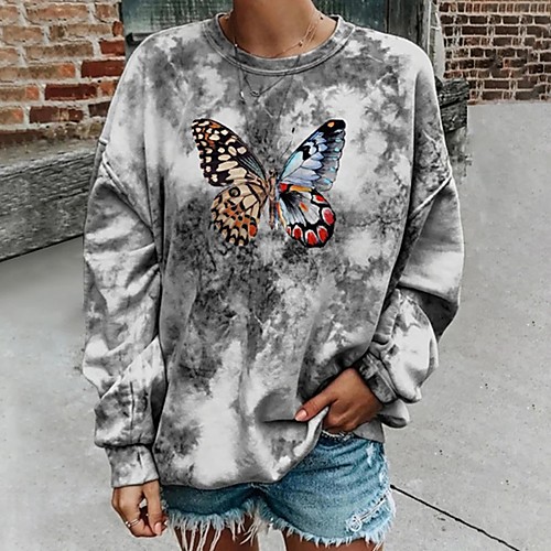 Women's Pullover Sweatshirt Animal Oversized Daily Other Prints Basic Hoodies Sweatshirts Loose Gray
Women's Pullover Sweatshirt Animal Oversized Daily Other Prints Basic Hoodies Sweatshirts Loose Gray