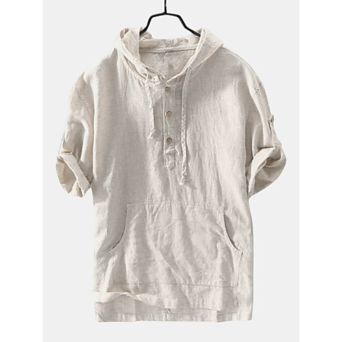 Men's Shirt non-printing Striped Half Sleeve Daily Tops Cotton Basic Blue Khaki Light Blue
Men's Shirt non-printing Striped Half Sleeve Daily Tops Cotton Basic Blue Khaki Light Blue