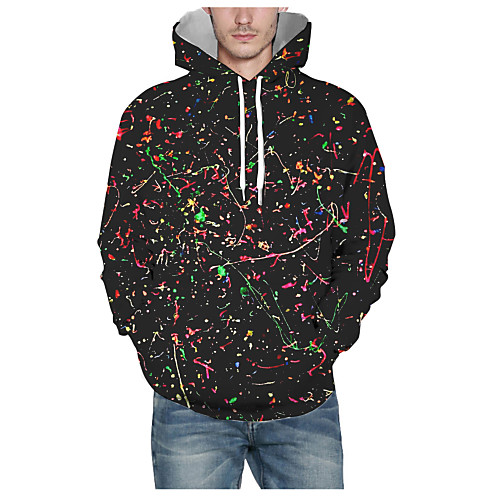 Men's Pullover Hoodie Sweatshirt Graphic 3D Daily 3D Print Basic Hoodies Sweatshirts Black
Men's Pullover Hoodie Sweatshirt Graphic 3D Daily 3D Print Basic Hoodies Sweatshirts Black