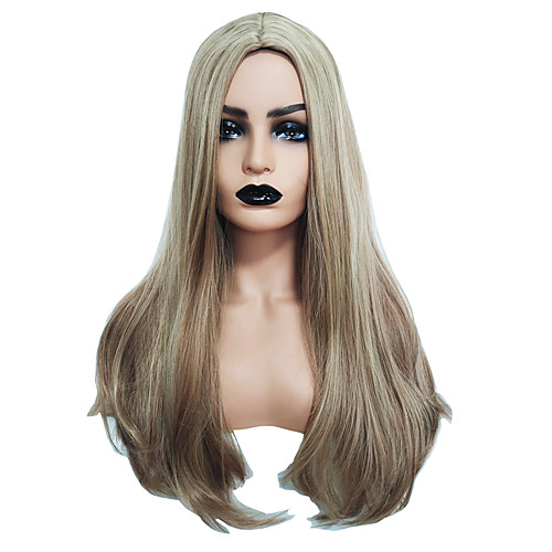 Synthetic Wig Straight Natural Straight Neat Bang Wig Long Light golden Synthetic Hair 28 inch Women's Fashionable Design Party Exquisite Blonde
Synthetic Wig Straight Natural Straight Neat Bang Wig Long Light golden Synthetic Hair 28 inch Women's Fashionable Design Party Exquisite Blonde