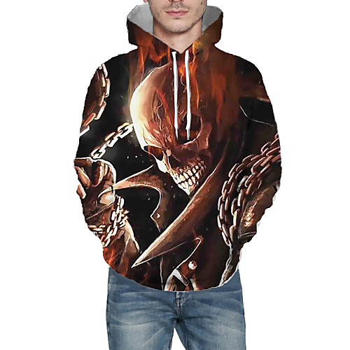 Men's Pullover Hoodie Sweatshirt Graphic 3D Skull Daily 3D Print Basic Hoodies Sweatshirts Brown
Men's Pullover Hoodie Sweatshirt Graphic 3D Skull Daily 3D Print Basic Hoodies Sweatshirts Brown