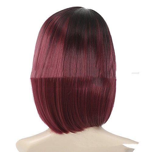 Synthetic Wig Straight Asymmetrical Side Part Wig Short Wine Red Synthetic Hair 16 inch Women's Classic Exquisite Coloring Burgundy
Synthetic Wig Straight Asymmetrical Side Part Wig Short Wine Red Synthetic Hair 16 inch Women's Classic Exquisite Coloring Burgundy