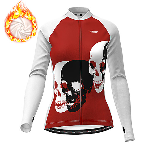 21Grams Women's Long Sleeve Cycling Jersey Winter Fleece White Black Skull Funny Bike Jacket Jersey Top Mountain Bike MTB Road Bike Cycling Thermal Warm Fleece Lining Breathable Sports Clothing
21Grams Women's Long Sleeve Cycling Jersey Winter Fleece White Black Skull Funny Bike Jacket Jersey Top Mountain Bike MTB Road Bike Cycling Thermal Warm Fleece Lining Breathable Sports Clothing