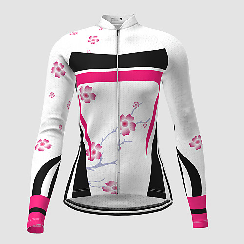 21Grams Women's Long Sleeve Cycling Jersey Winter White Novelty Floral Botanical Bike Jersey Top Mountain Bike MTB Road Bike Cycling Quick Dry Sports Clothing Apparel / Micro-elastic / Athleisure
21Grams Women's Long Sleeve Cycling Jersey Winter White Novelty Floral Botanical Bike Jersey Top Mountain Bike MTB Road Bike Cycling Quick Dry Sports Clothing Apparel / Micro-elastic / Athleisure