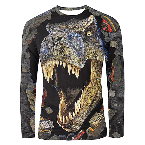 Men's T shirt 3D Print Graphic Animal Print Long Sleeve Daily Tops Basic Elegant Brown
Men's T shirt 3D Print Graphic Animal Print Long Sleeve Daily Tops Basic Elegant Brown