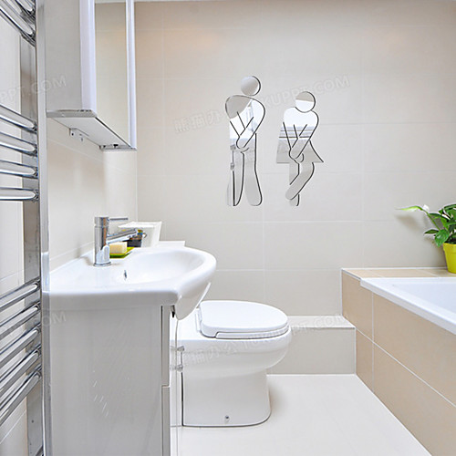 3D Wall Stickers Mirror Wall Stickers Toilet Decorative Wall Stickers, Acrylic Home Decoration Wall Decal Wall Decoration 1pc 1117cm
3D Wall Stickers Mirror Wall Stickers Toilet Decorative Wall Stickers, Acrylic Home Decoration Wall Decal Wall Decoration 1pc 1117cm