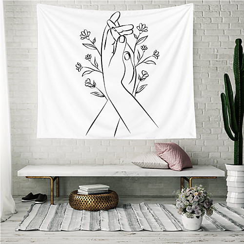 

Wall Tapestry Art Decor Blanket Curtain Picnic Tablecloth Hanging Home Bedroom Living Room Dorm Decoration Polyester Wonderful Hand Stick Figure Views