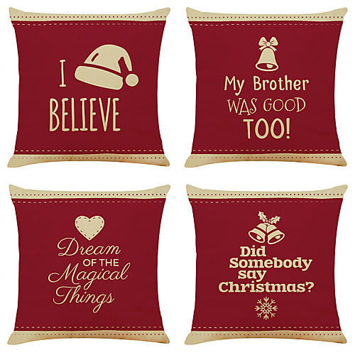 1 Set of 4 pcs Christmas Series Decorative Linen Throw Pillow Cover 18 x 18 inches 45 x 45 cm
1 Set of 4 pcs Christmas Series Decorative Linen Throw Pillow Cover 18 x 18 inches 45 x 45 cm