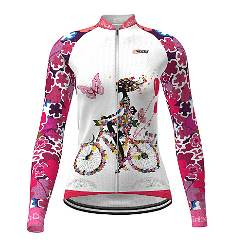21Grams Women's Long Sleeve Cycling Jersey Winter White Novelty Bike Jersey Top Mountain Bike MTB Road Bike Cycling Quick Dry Sports Clothing Apparel / Micro-elastic / Athleisure
21Grams Women's Long Sleeve Cycling Jersey Winter White Novelty Bike Jersey Top Mountain Bike MTB Road Bike Cycling Quick Dry Sports Clothing Apparel / Micro-elastic / Athleisure