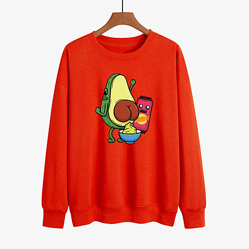 Women's Pullover Sweatshirt Cartoon Daily Other Prints Basic Hoodies Sweatshirts Loose White Black Red
Women's Pullover Sweatshirt Cartoon Daily Other Prints Basic Hoodies Sweatshirts Loose White Black Red