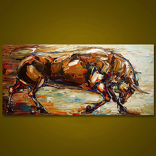 Oil Painting Hand Painted Horizontal Panoramic Animals Modern Rolled Canvas (No Frame)
Oil Painting Hand Painted Horizontal Panoramic Animals Modern Rolled Canvas (No Frame)