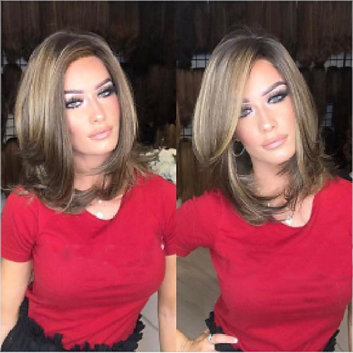 Synthetic Wig Straight kinky Straight Asymmetrical Wig Long Light Brown Synthetic Hair 14 inch Women's Party Classic Comfortable Light Brown
Synthetic Wig Straight kinky Straight Asymmetrical Wig Long Light Brown Synthetic Hair 14 inch Women's Party Classic Comfortable Light Brown