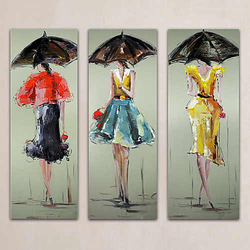 Oil Painting Hand Painted Vertical Abstract People Modern Rolled Canvas (No Frame) / Three Panels
Oil Painting Hand Painted Vertical Abstract People Modern Rolled Canvas (No Frame) / Three Panels