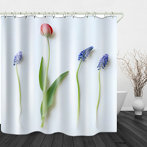 Simple Flowers Digital Printing Shower Curtain Shower Curtains Hooks Modern Polyester New Design
Simple Flowers Digital Printing Shower Curtain Shower Curtains Hooks Modern Polyester New Design