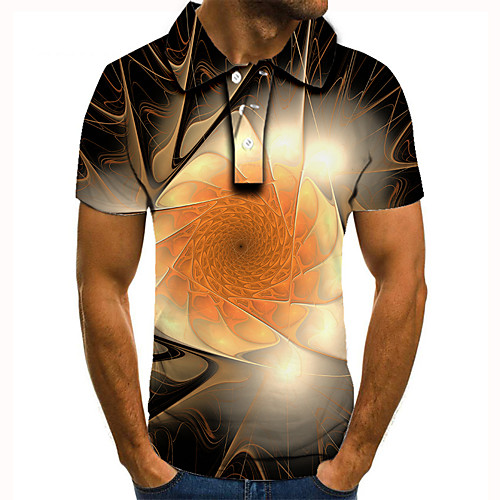 Men's Polo 3D Print Graphic Optical Illusion Print Short Sleeve Daily Tops Basic Brown
Men's Polo 3D Print Graphic Optical Illusion Print Short Sleeve Daily Tops Basic Brown