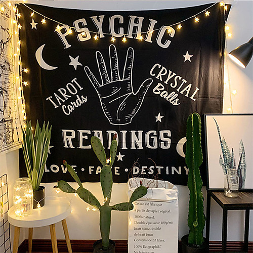 Wall Tapestry Art Decor Blanket Curtain Picnic Tablecloth Hanging Home Bedroom Living Room Dorm Decoration Polyester Psychic Hand Star Moon Letter View
Wall Tapestry Art Decor Blanket Curtain Picnic Tablecloth Hanging Home Bedroom Living Room Dorm Decoration Polyester Psychic Hand Star Moon Letter View