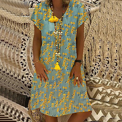 Women's A Line Dress Knee Length Dress Red Yellow Short Sleeve Print Patchwork Print Summer V Neck Hot Casual 2021 S M L XL XXL 3XL 4XL 5XL
Women's A Line Dress Knee Length Dress Red Yellow Short Sleeve Print Patchwork Print Summer V Neck Hot Casual 2021 S M L XL XXL 3XL 4XL 5XL