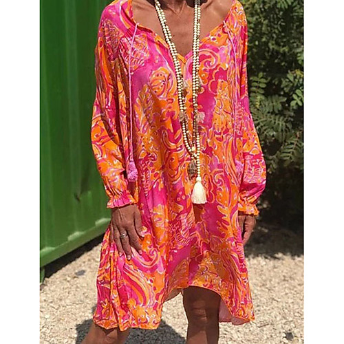 Women's Swing Dress Knee Length Dress Red Long Sleeve Print Ruffle Print Summer V Neck Hot Casual Boho 2021 S M L XL XXL 3XL
Women's Swing Dress Knee Length Dress Red Long Sleeve Print Ruffle Print Summer V Neck Hot Casual Boho 2021 S M L XL XXL 3XL