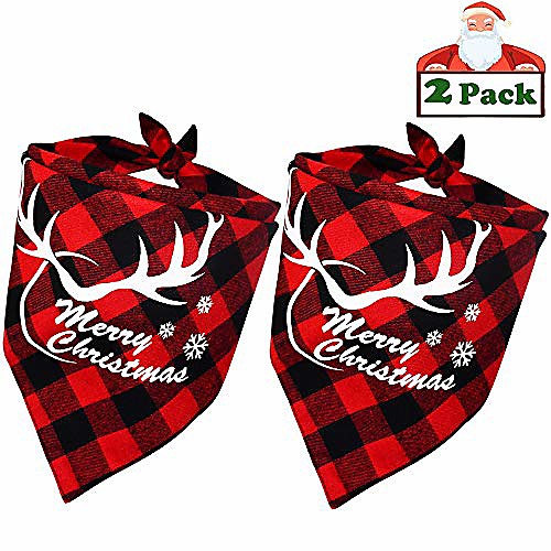 dog bandana, christmas pet bandana reversible triangle plaid bibs pets costume accessories for dogs cats pets (red red)
dog bandana, christmas pet bandana reversible triangle plaid bibs pets costume accessories for dogs cats pets (red red)