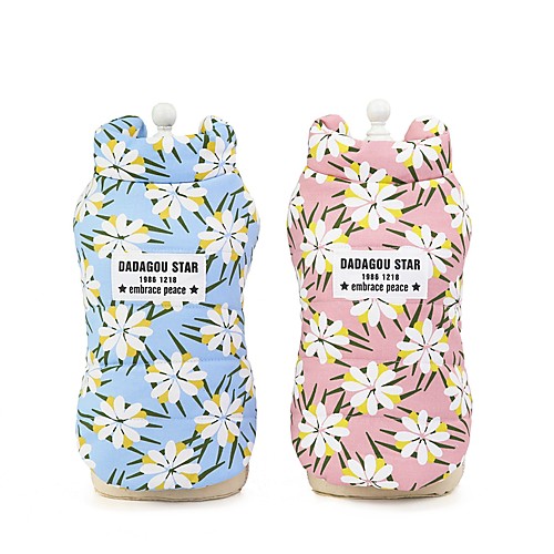 Dog Cat Coat Flower Casual / Daily Winter Dog Clothes Puppy Clothes Dog Outfits Blue Pink Costume for Girl and Boy Dog Cotton S M L XL XXL
Dog Cat Coat Flower Casual / Daily Winter Dog Clothes Puppy Clothes Dog Outfits Blue Pink Costume for Girl and Boy Dog Cotton S M L XL XXL