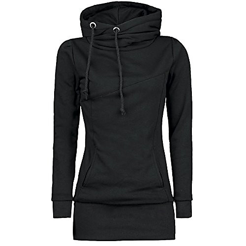 women's casual long sleeve solid color slim fit cowl neck pullover sweatshirt tops outwear black
women's casual long sleeve solid color slim fit cowl neck pullover sweatshirt tops outwear black