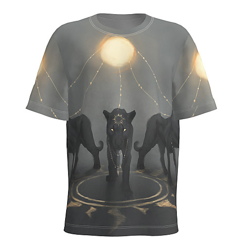 Men's Graphic Animal T-shirt Short Sleeve Daily Tops Basic Round Neck Dark Gray
Men's Graphic Animal T-shirt Short Sleeve Daily Tops Basic Round Neck Dark Gray