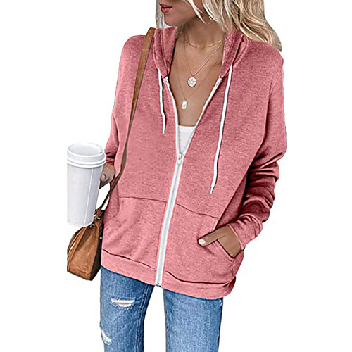 Women's Coat Half Zip Hoodie Cotton Solid Color Sport Athleisure Jacket Tracksuit Long Sleeve Warm Soft Oversized Comfortable Everyday Use Daily General Use / Winter
Women's Coat Half Zip Hoodie Cotton Solid Color Sport Athleisure Jacket Tracksuit Long Sleeve Warm Soft Oversized Comfortable Everyday Use Daily General Use / Winter