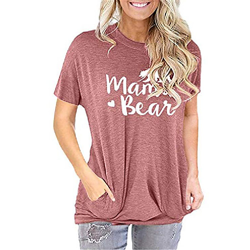 women& #39;s mama bear funny t shirts short sleeve o-neck letter print tops casual blouse
women& #39;s mama bear funny t shirts short sleeve o-neck letter print tops casual blouse