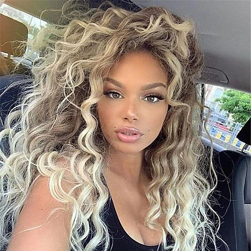 Synthetic Wig Curly Water Wave Middle Part Wig Long Blonde Synthetic Hair 26 inch Women's Cool Fluffy Blonde
Synthetic Wig Curly Water Wave Middle Part Wig Long Blonde Synthetic Hair 26 inch Women's Cool Fluffy Blonde