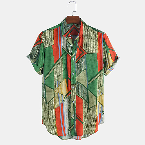 Men's Shirt Other Prints Color Block Short Sleeve Daily Tops Basic Blue Green Light Blue
Men's Shirt Other Prints Color Block Short Sleeve Daily Tops Basic Blue Green Light Blue