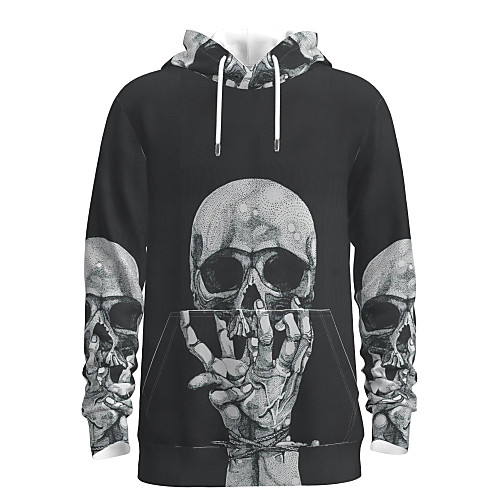 Men's Pullover Hoodie Sweatshirt Graphic Skull Halloween Weekend 3D Print Casual Halloween Hoodies Sweatshirts Black
Men's Pullover Hoodie Sweatshirt Graphic Skull Halloween Weekend 3D Print Casual Halloween Hoodies Sweatshirts Black