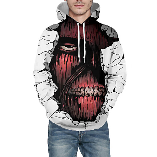 Men's Daily Pullover Hoodie Sweatshirt 3D Graphic Skull Hooded Basic Hoodies Sweatshirts Long Sleeve White
Men's Daily Pullover Hoodie Sweatshirt 3D Graphic Skull Hooded Basic Hoodies Sweatshirts Long Sleeve White
