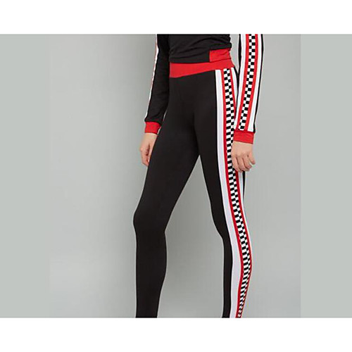 Women's Sporty Breathable Slim Daily Sweatpants Pants Plaid Checkered Ankle-Length High Waist Black
Women's Sporty Breathable Slim Daily Sweatpants Pants Plaid Checkered Ankle-Length High Waist Black