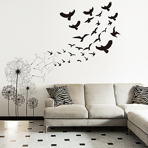 Animals / Botanical Wall Stickers Dandelion Flying Bird Wall Stickers Decorative Wall Stickers PVC Home Decoration Wall Decal Wall / Window Decoration 1pc
Animals / Botanical Wall Stickers Dandelion Flying Bird Wall Stickers Decorative Wall Stickers PVC Home Decoration Wall Decal Wall / Window Decoration 1pc