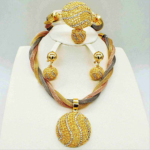Women's Clear Synthetic Diamond Bridal Jewelry Sets Simple Basic Elegant Earrings Jewelry Light Yellow / Dark Yellow / Yellow For Wedding Engagement 1 set
Women's Clear Synthetic Diamond Bridal Jewelry Sets Simple Basic Elegant Earrings Jewelry Light Yellow / Dark Yellow / Yellow For Wedding Engagement 1 set