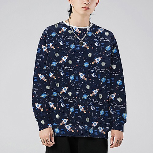 Men's Pullover Sweatshirt Galaxy Daily Other Prints Basic Casual Hoodies Sweatshirts Blue
Men's Pullover Sweatshirt Galaxy Daily Other Prints Basic Casual Hoodies Sweatshirts Blue