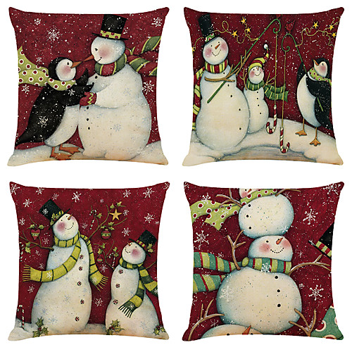 1 Set of 4 pcs Christmas Series Decorative Linen Throw Pillow Cover 18 x 18 inches 45 x 45 cm
1 Set of 4 pcs Christmas Series Decorative Linen Throw Pillow Cover 18 x 18 inches 45 x 45 cm