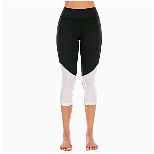 Women's High Waist Yoga Pants Patchwork Capri Leggings Tummy Control Butt Lift Breathable Black Mesh Yoga Fitness Running Sports Activewear Stretchy / Quick Dry
Women's High Waist Yoga Pants Patchwork Capri Leggings Tummy Control Butt Lift Breathable Black Mesh Yoga Fitness Running Sports Activewear Stretchy / Quick Dry