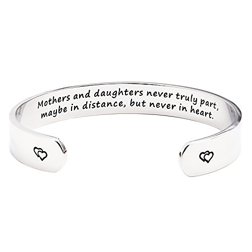 mothers and daughters maybe in distance but never truly part but never in heart bracelet
mothers and daughters maybe in distance but never truly part but never in heart bracelet
