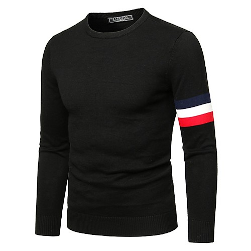 Men's Basic Knitted Color Block Pullover Long Sleeve Sweater Cardigans Crew Neck Fall Winter Black Green Light gray
Men's Basic Knitted Color Block Pullover Long Sleeve Sweater Cardigans Crew Neck Fall Winter Black Green Light gray