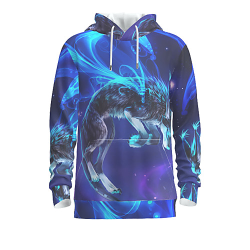 Men's Pullover Hoodie Sweatshirt Graphic Animal Daily 3D Print Basic Hoodies Sweatshirts Blue
Men's Pullover Hoodie Sweatshirt Graphic Animal Daily 3D Print Basic Hoodies Sweatshirts Blue