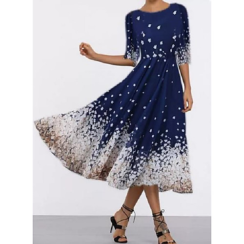 Women's Sheath Dress Maxi long Dress Black Red Dusty Blue Half Sleeve Print Patchwork Print Fall Round Neck Hot Elegant 2021 S M L XL
Women's Sheath Dress Maxi long Dress Black Red Dusty Blue Half Sleeve Print Patchwork Print Fall Round Neck Hot Elegant 2021 S M L XL